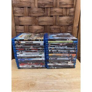 Blu-ray Movie Collection Stack of 30